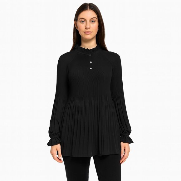 Banana Republic Tops - Banana Republic Black Pleated Blouse